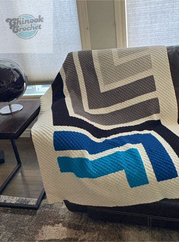 Blue Turn C2C Blanket