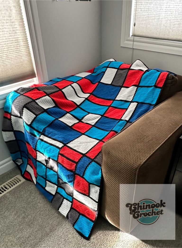 Patchwork Brick Crochet Blanket Pattern: Free Crochet Pattern